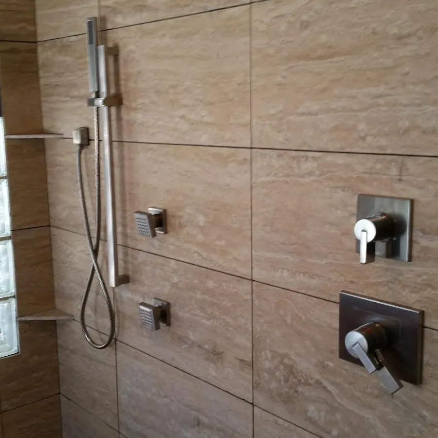 Shower fixture installation for Water Heater Replacement in Lenox